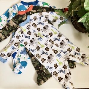 Garanimals Zip Up Footie Bodysuits Bundle